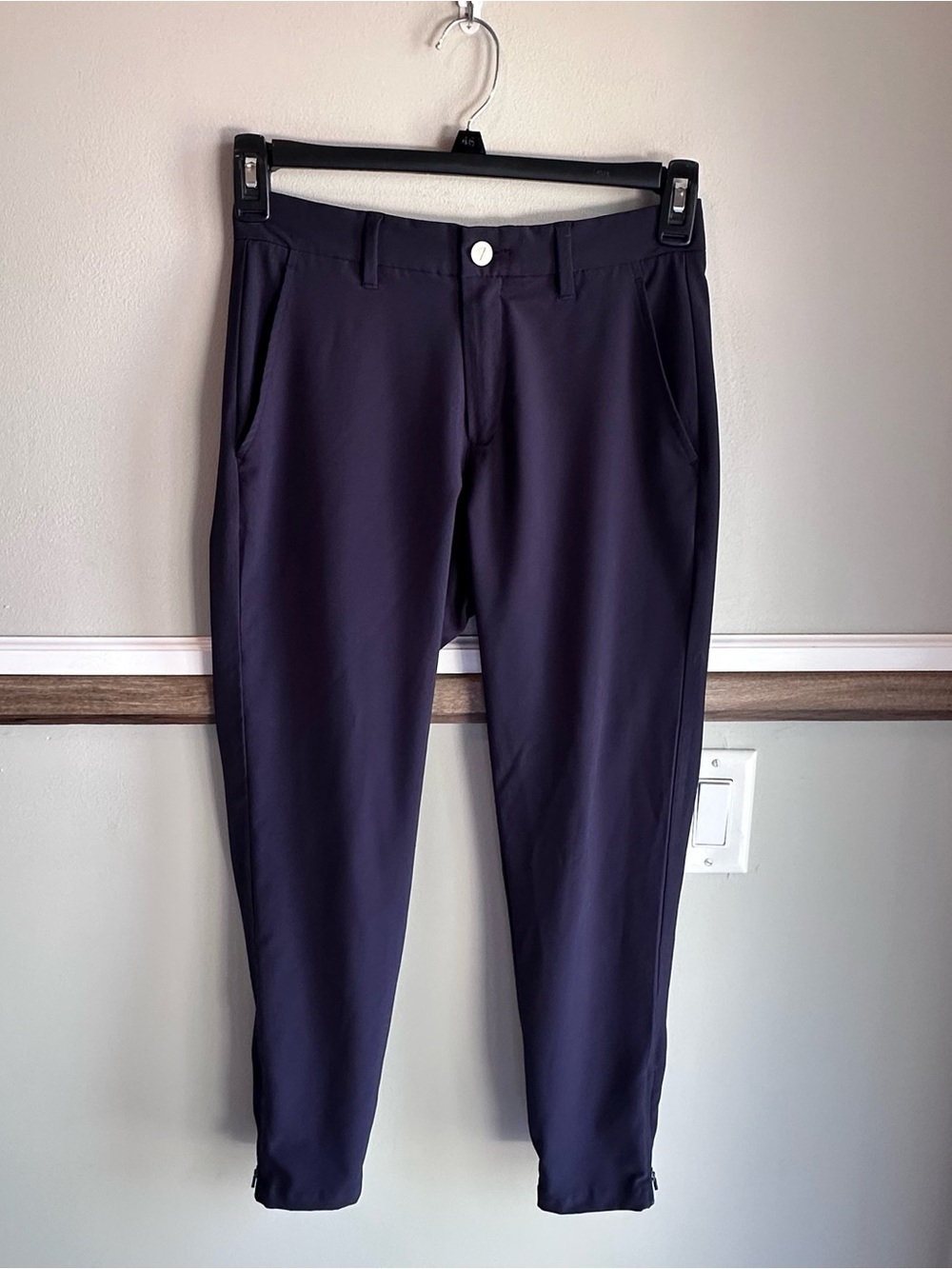 Primo Pants Golf Joggers Performance Tapered Stretch Ankle Zip Blue​
